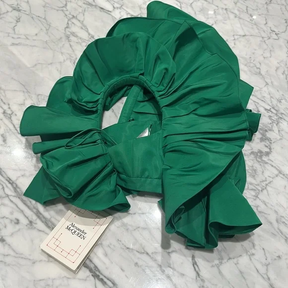 ALEXANDER MCQUEEN RUFFLED
CORSET CROP TOP - Picture 8 of 8